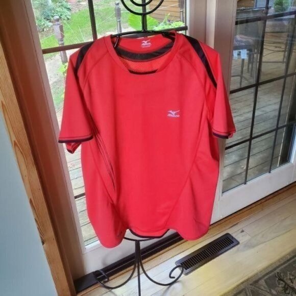 Mizuno Embellished Athletic Pullover Bicycling Sz. XL SS Shirt - Picture 1 of 7